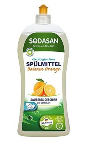 Detergent vase lichid cu balsam bio portocala 1L Sodasan