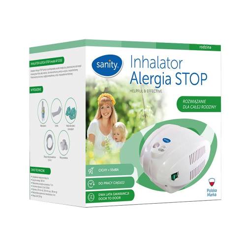 Aparat de aerosoli cu compresor Sanity Allergia Stop Inhaler - MMAD 3 m - cupa medicamente 10 ml