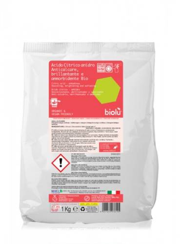 Acid citric ecologic pentru rufe 1kg punga Biolu