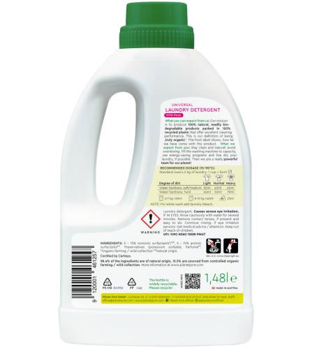 Detergent bio Planet Pure pentru rufe trandafir salbatic 148 litri