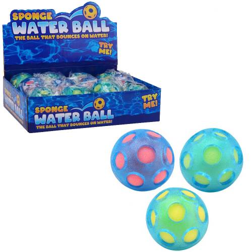 Set 3 mingi pentru apa cu burete 7 cm