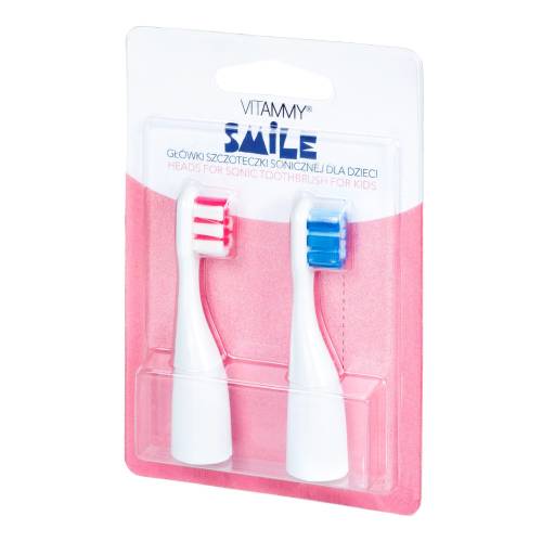 Set 2 rezerve periuta de dinti Vitammy Smile albastru-roz