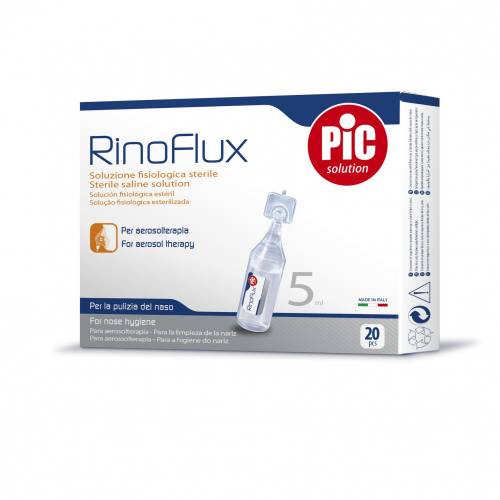 Ser fiziologic RinoFlux steril NaCl 0 - 9 20 fiole x 5ml