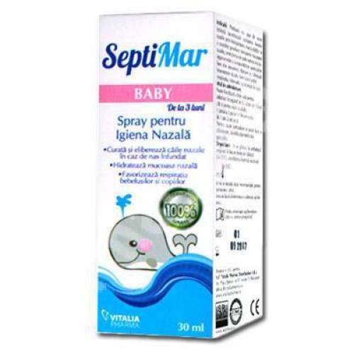 Spray pentru igiena nazal SeptiMar Baby 30 ml - Vitalia