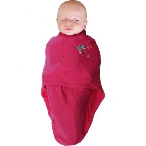 Body special bebelusi tip Wrap BO Jungle Flori roz S 3-6 kg din bumbac