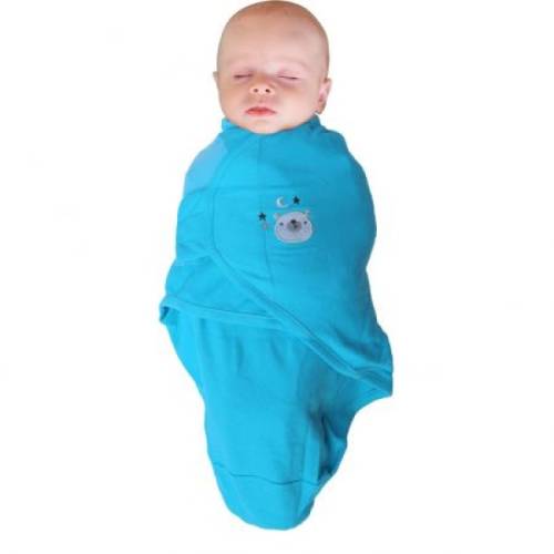 Body special bebelusi tip Wrap BO Jungle ursulet albastru S 3-6 kg din bumbac