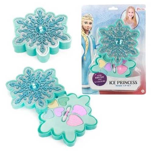 Set machiaj copii Toi-Toys Ice Princess in cutie in forma de fulg de zapada
