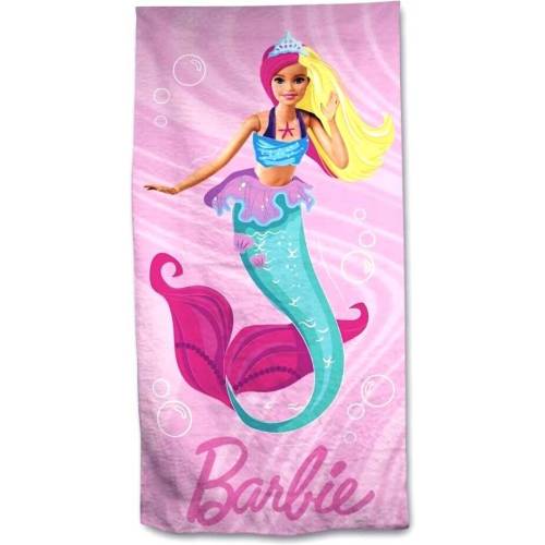 Prosop de plaja SunCity Barbie Mermaid 70x140 cm Fast Dry AYM071665