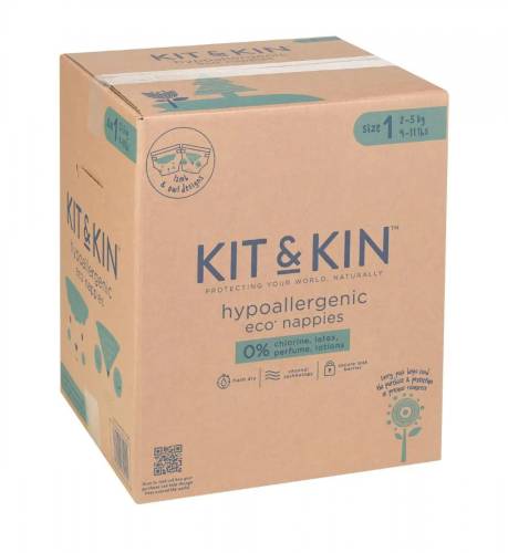 Scutece Hipoalergenice Eco KitKin marime 1 - 2-5 kg 152 buc