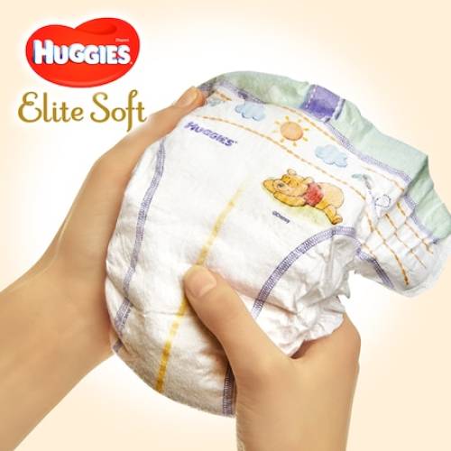 Scutece Huggies Elite Soft 2 - 4-6 kg 132 buc