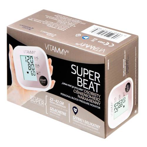 Tensiometru electronic de brat Vitammy Super Beat manseta 22-42 cm albroz