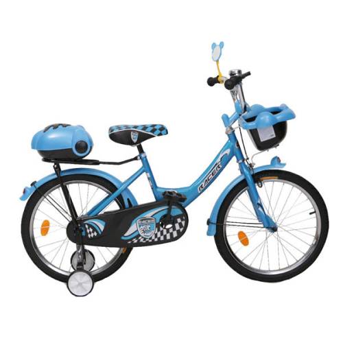 Bicicleta pentru copii cu roti ajutatoare Racer Blue 20 inch