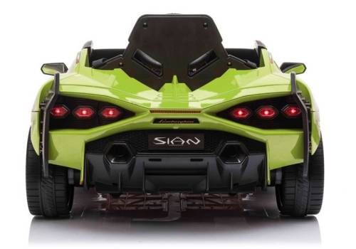 Masina electrica pentru copii Lamborghini Sian 2 motoare LeanToys 7498 verde