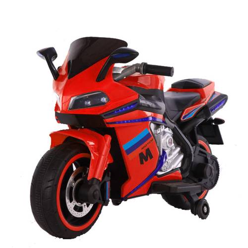 Motocicleta electrica cu lumini LED Sport Red