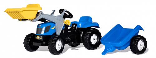 Tractor cu pedale - remorca si cupa RollyKid New Holland