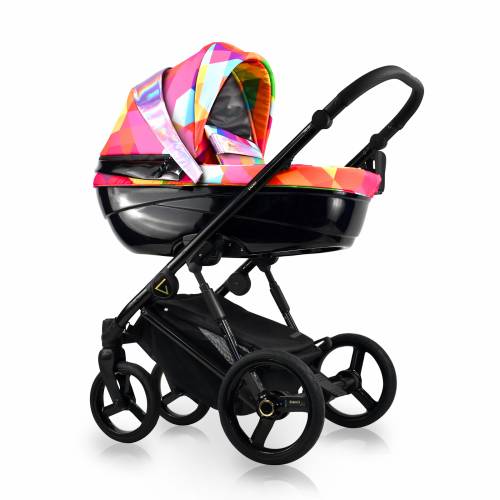 Carucior copii 3 in 1 reversibil complet accesorizat 0-36 luni Bexa Rainbow Glamour