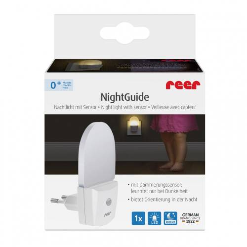 Lampa de veghe Reer Night Guide pentru priza cu senzor de noapte sau zi