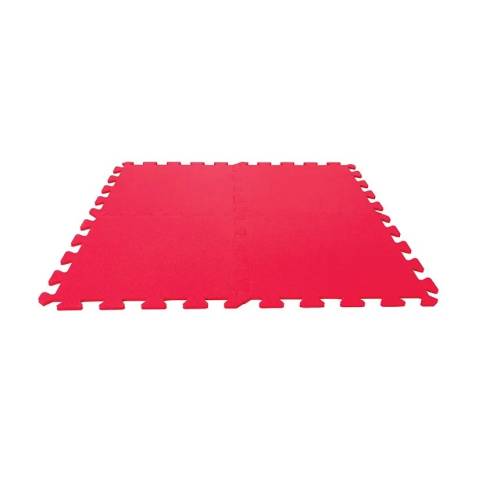 Covoras puzzle din spuma Poly play Mat 50x50 cm Red