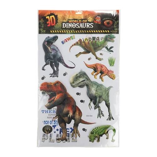 Set stickere perete Toi-Toys 3D Lumea Dinozaurilor