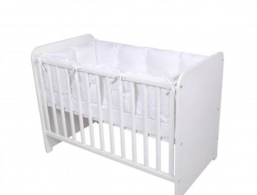 Set protectii laterale pentru pat 4 piese 60 x 120 cm White