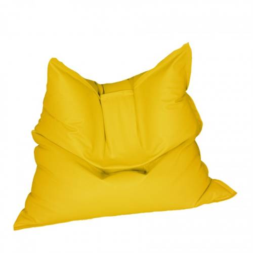 Fotoliu mare magic pillow yellow quince pretabil si la exterior umplut cu perle polistiren