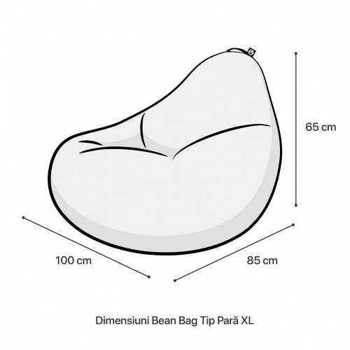 Fotoliu Puf Bean Bag tip Para XL Pipa Periglacial