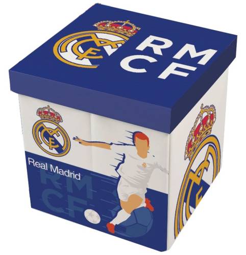 Taburet pentru depozitare jucarii Real Madrid CF