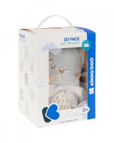 Paturica moale 75x100 cm KikkaBoo Baby blanket 3D Joyful Mice