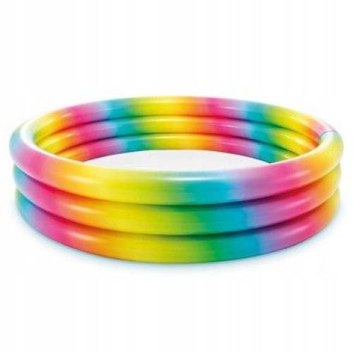 Piscina gonflabila multicolor pentru copii Intex 58439 Rainbow 330 litri 147 x 33 cm